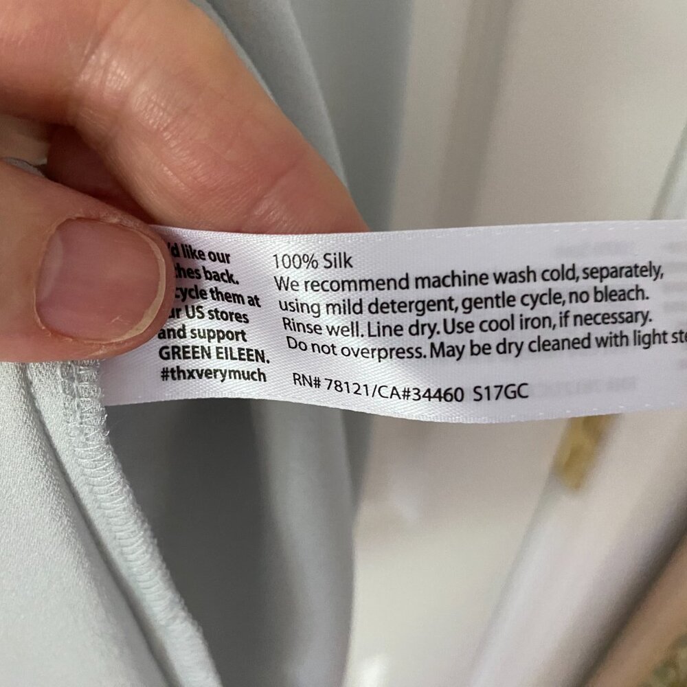 Eileen Fisher Silk crepe tank top - Picture 4 of 5